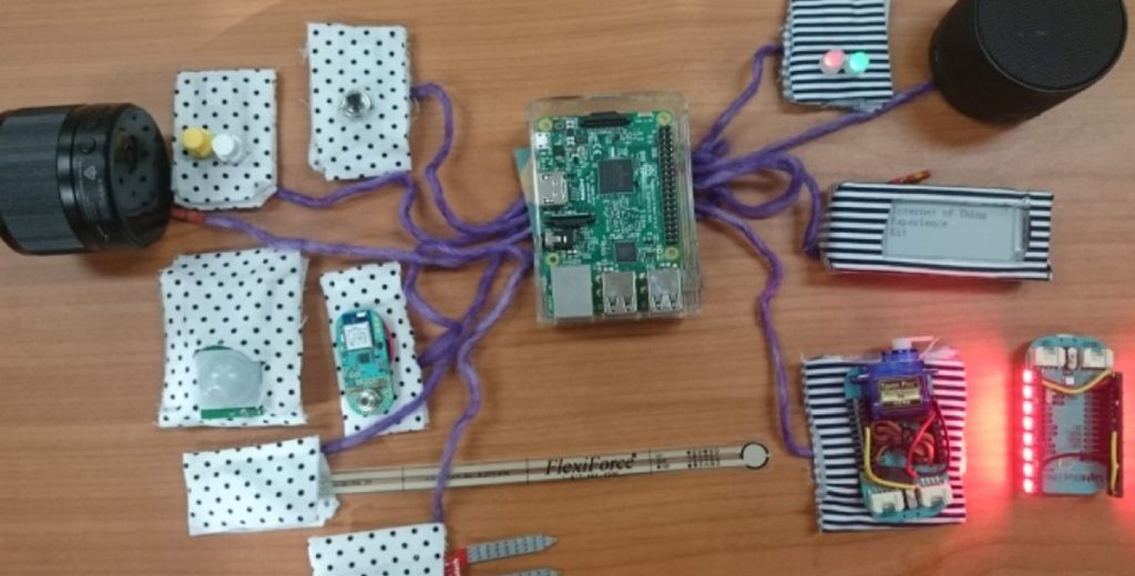 The UnKit IoT Toolkit consisting of raw sensors and actuators